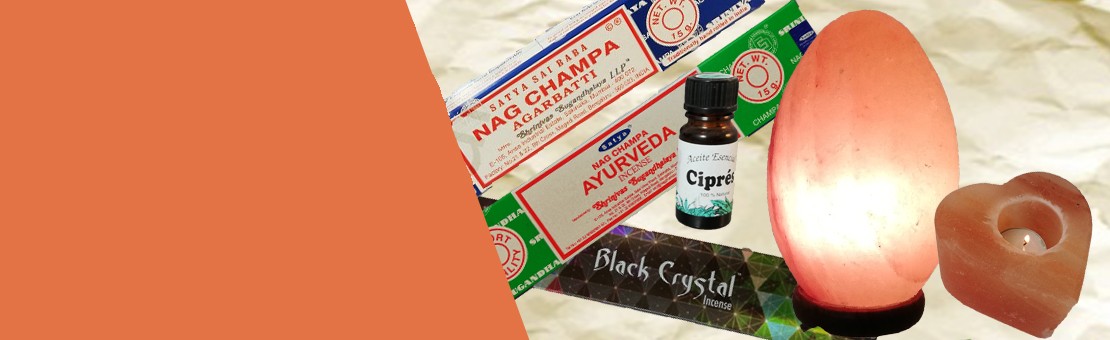 Inciensos, aceites relajantes, masajeadores